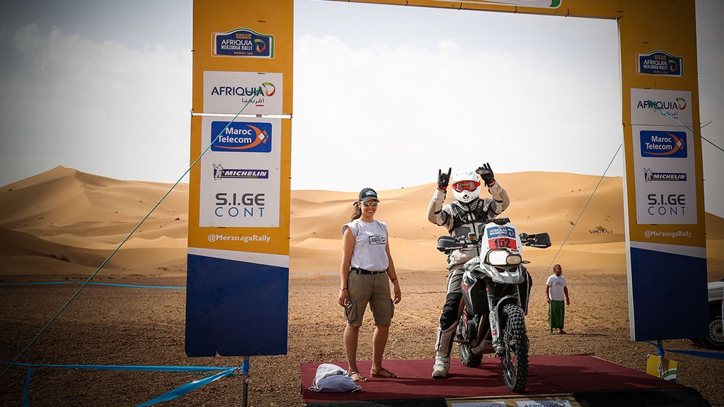 Finisher Merzouga Rally Dakar Series 2019. BMW F800 GS Rally.