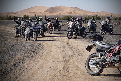 Eventos para motos trail en las dunas de Marruecos